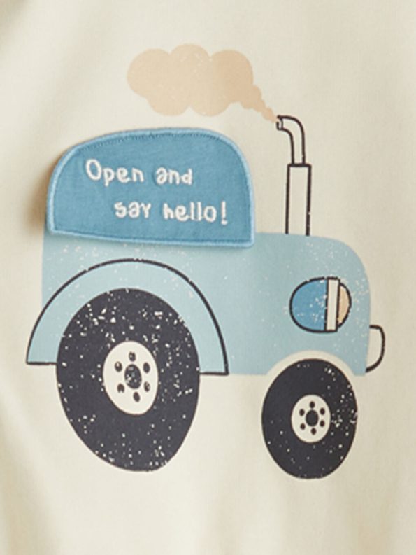 Hooded Baby Boy Cardigan and Sweatpants Set