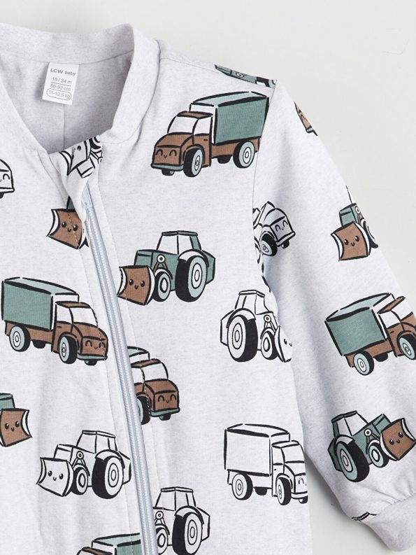 LCW Baby Gray 1.6 Tog Long Sleeve Boys' Romper