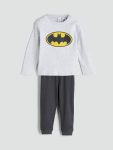 LCW Baby White Batman Printed Boys Pajama Set