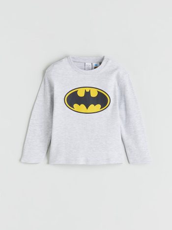 LCW Baby White Batman Printed Boys Pajama Set