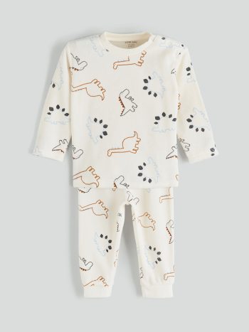 LCW Baby Beige Boys' Pajama Set