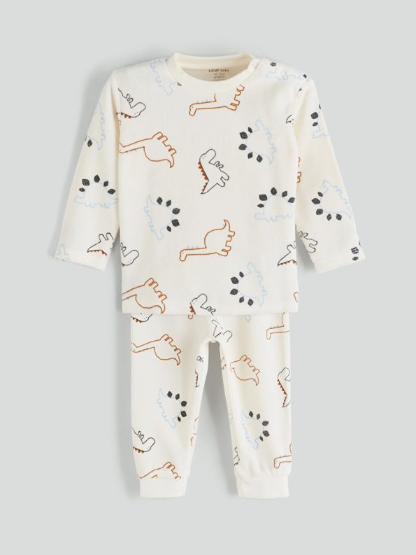 LCW Baby Beige Boys' Pajama Set