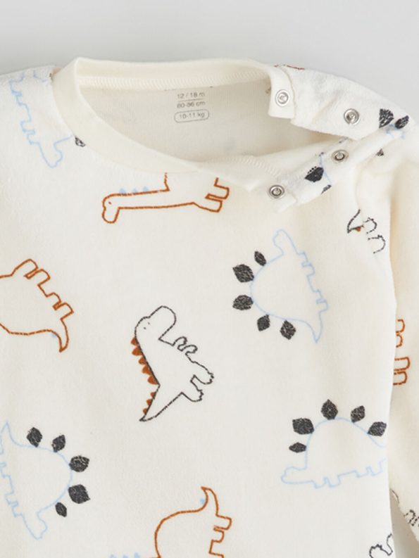 LCW Baby Beige Boys' Pajama Set