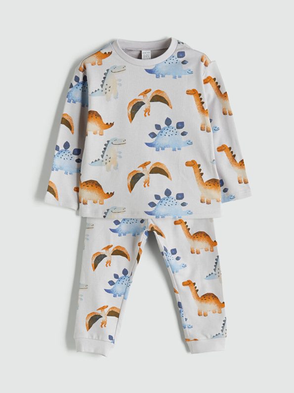 LC WAIKIKI Gray Printed Boys' Pajama Set