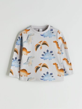 LC WAIKIKI Gray Printed Boys' Pajama Set