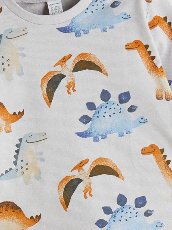 LC WAIKIKI Gray Printed Boys' Pajama Set
