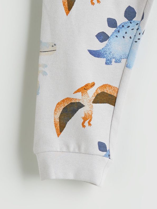LC WAIKIKI Gray Printed Boys' Pajama Set