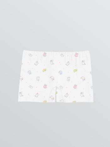 Teddy Bear Print Girls' Underwear Set of 3