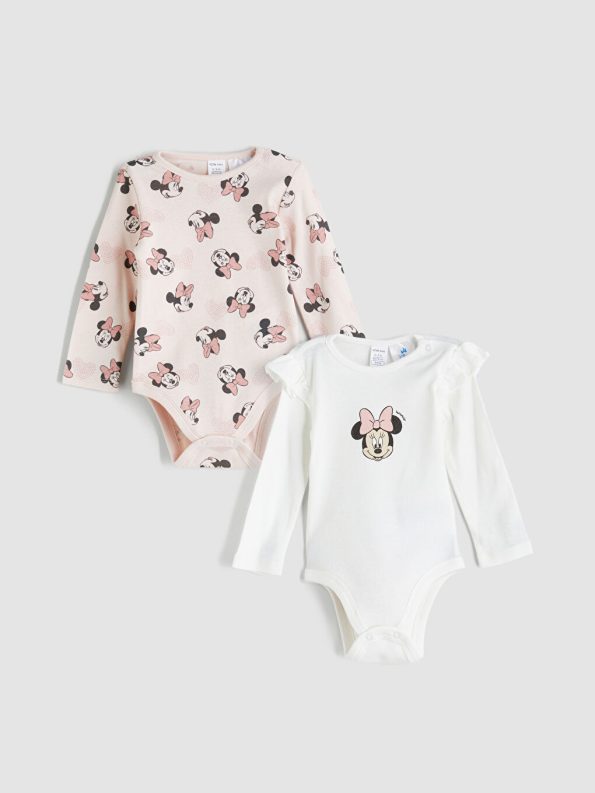 Long Sleeve Bodysuit 2 Pice for Baby Girls