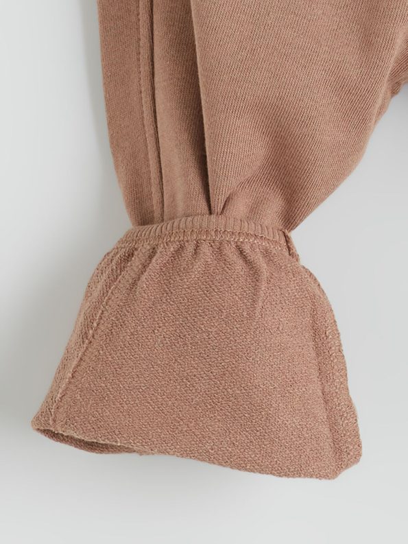 LC WAIKIKI Beige Crew Neck Baby Boy Sweatshirt and Sweatpants Set