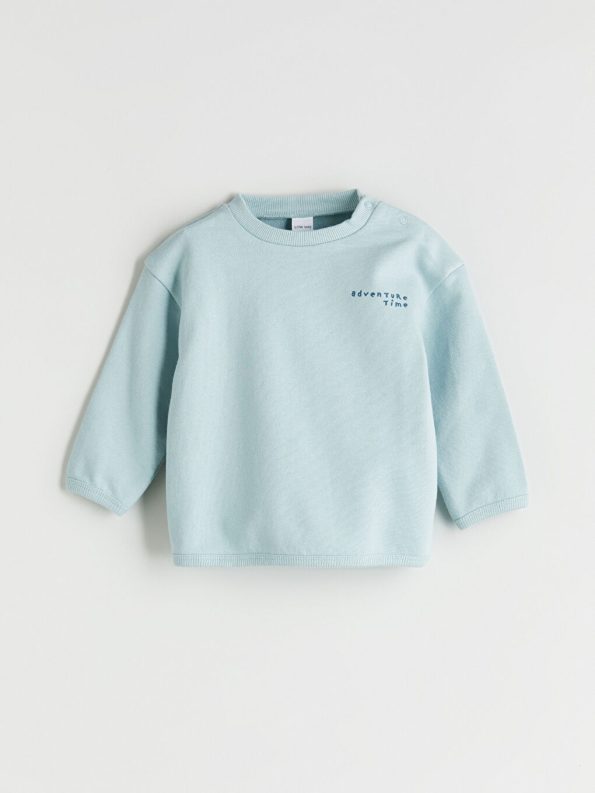 LC WAIKIKI Green Boys' Baby Sweatshirt and Pants Set