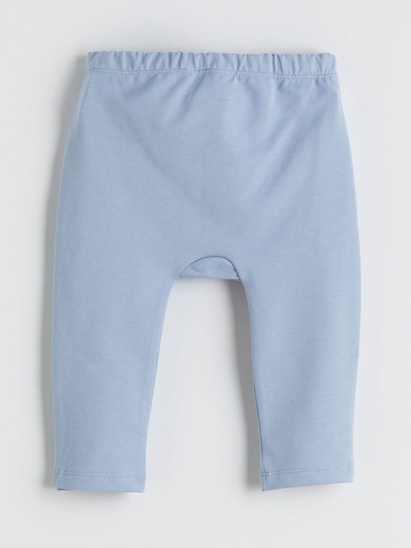 LCW Baby Blue Crew Neck Sweatshirt and Pants Set for Boys