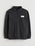LCW Kids Anthracite High Neck Boys Sweatshirt