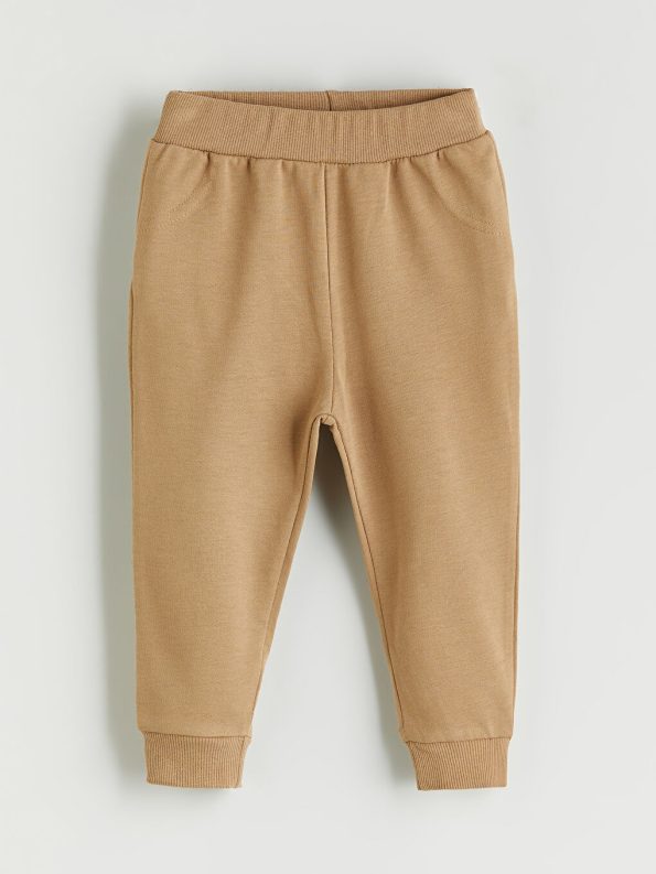 LCW Baby Beige Baby Boys Sweatshirt and Jogger Set