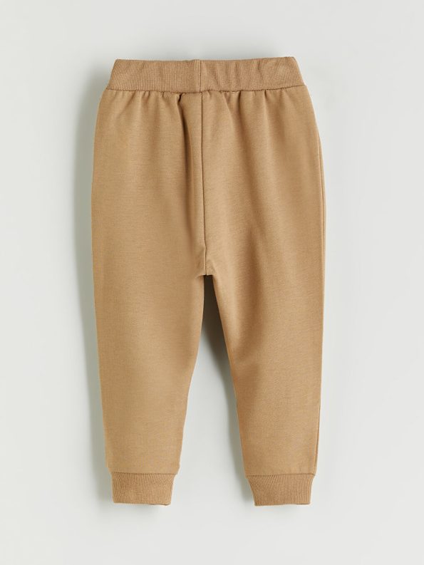 LCW Baby Beige Baby Boys Sweatshirt and Jogger Set