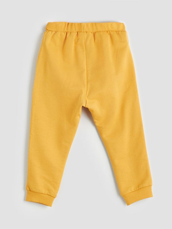 LCW ECO Beige Printed Boys' Baby Sweatshirt and Jogger Set