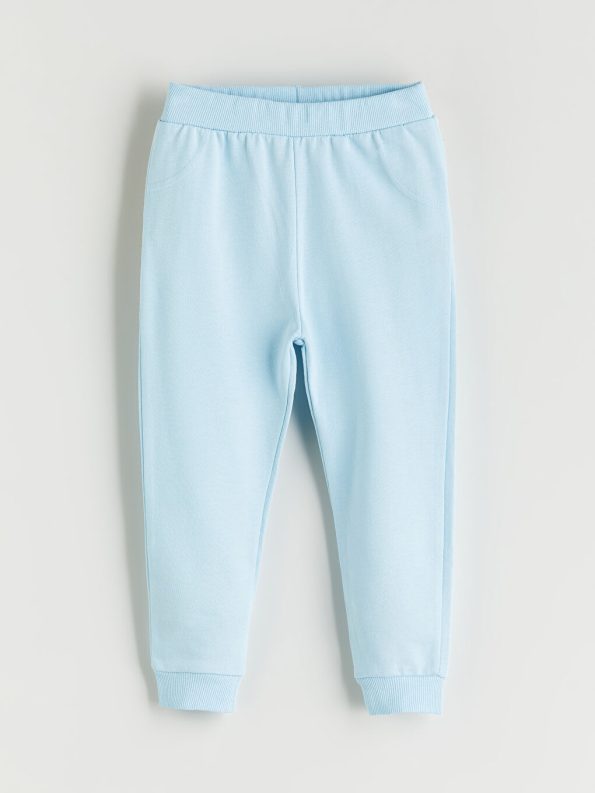 LCW ECO Beige Printed Boys' Baby Sweatshirt and Sweatpants Set