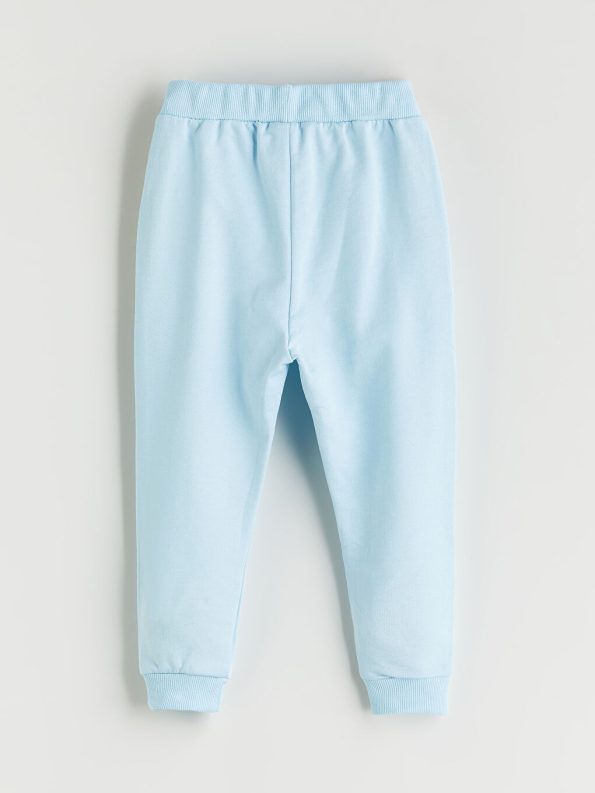 LCW ECO Beige Printed Boys' Baby Sweatshirt and Sweatpants Set