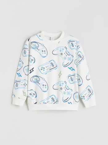 LCW Kids Printed Boys' Sweatshirt and Jogger Set