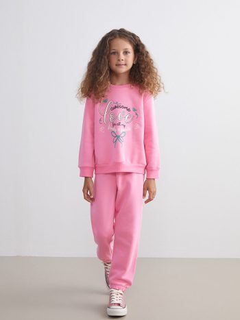 Girls' 2-piece sweatshirt and pants set
