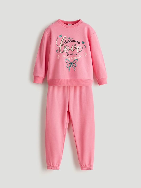 Girls' 2-piece sweatshirt and pants set