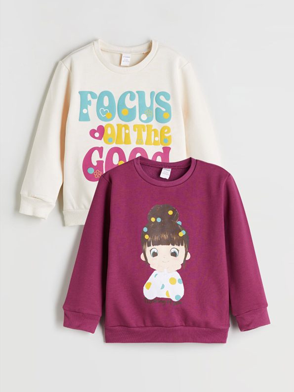 Girls' long-sleeved blouse 2 pice