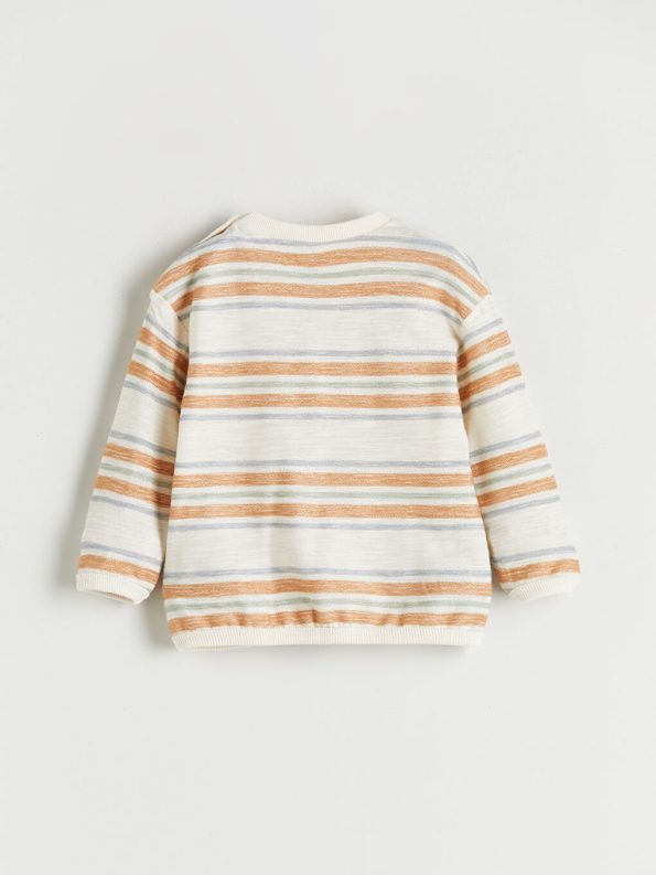 LCW Baby Cream Crew Neck Boys Sweatshirt and Jogger Set