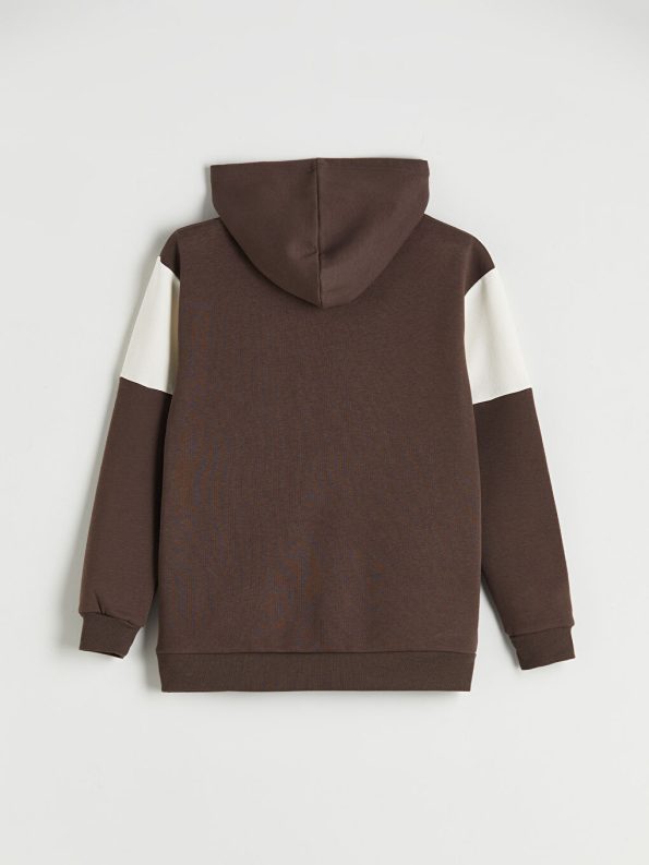 LCW Kids Brown Hooded Boys Sweatshirt Set