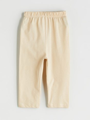LCW Kids Beige Elastic Waist Boys Pajama Bottoms
