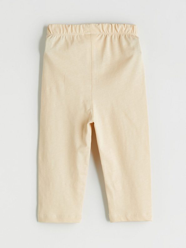 LCW Kids Beige Elastic Waist Boys Pajama Bottoms