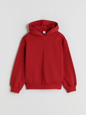 LCW Kids Red Hooded Girls Sweatshirt