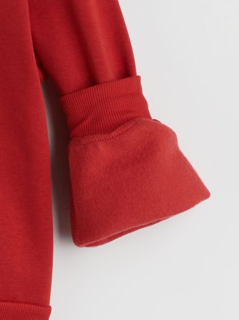LCW Kids Red Hooded Girls Sweatshirt