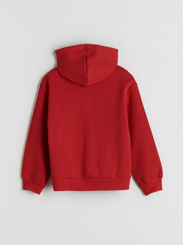 LCW Kids Red Hooded Girls Sweatshirt