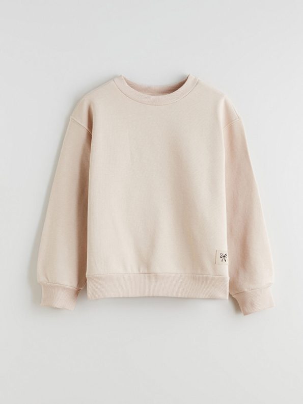 LCW Kids Beige Crew Neck Girls Sweatshirt Set