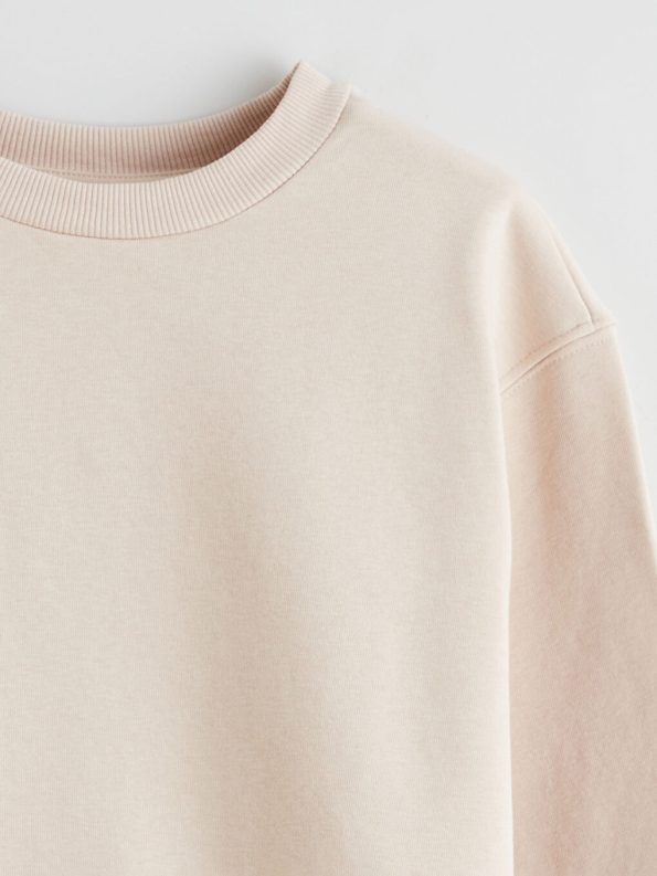 LCW Kids Beige Crew Neck Girls Sweatshirt Set