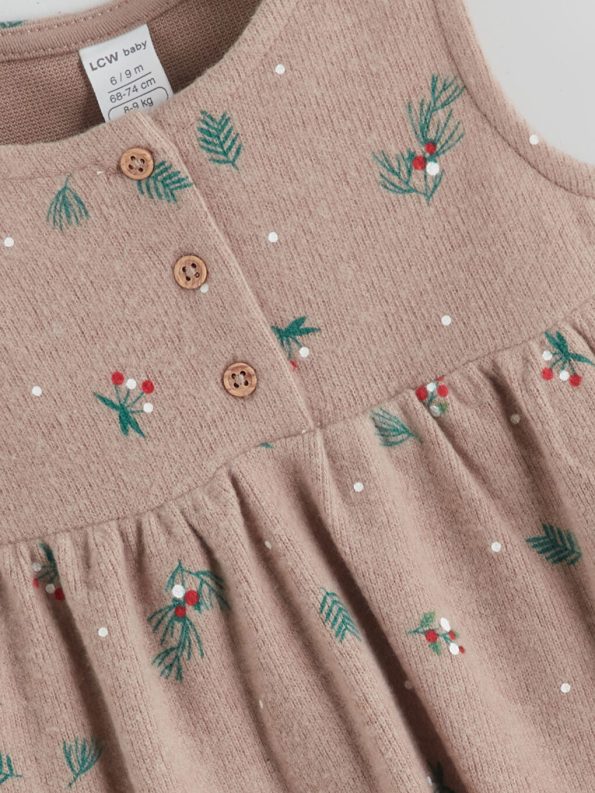 Embroidered Long Sleeve Baby Girl Dress