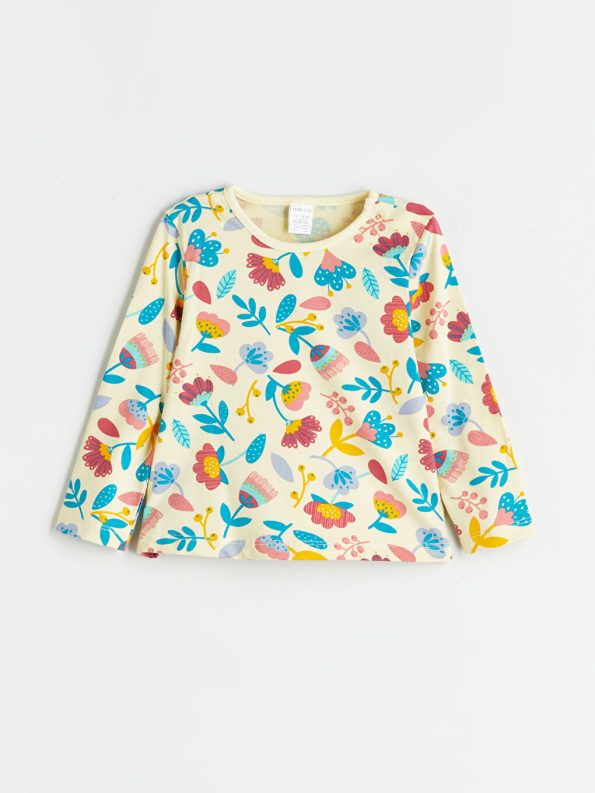 Long Sleeve Embroidered Baby Girl Denim Dress