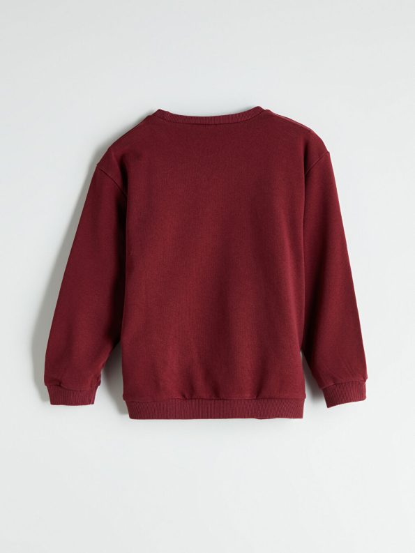 LCW ECO Burgundy Crew Neck Boys Sweatshirt