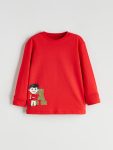 LCW Eco Red Printed Boys T-Shirt