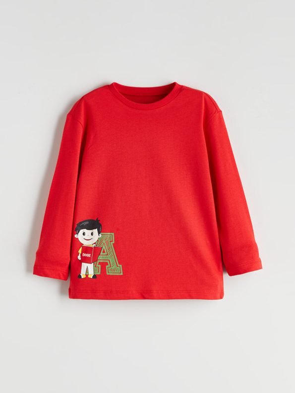 LCW Eco Red Printed Boys T-Shirt