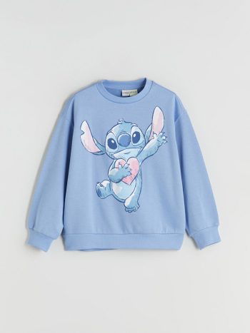 LCW KidsMavi Girls' Graphic Print Sweatshirt