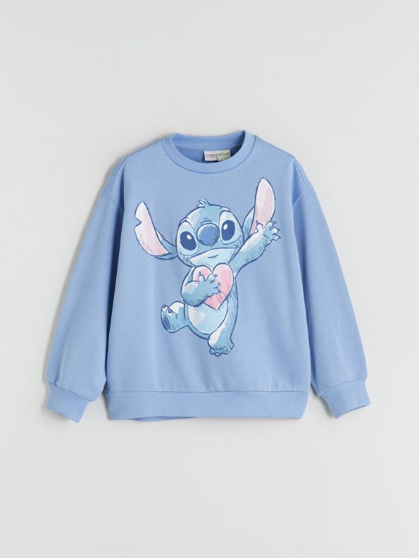 LCW KidsMavi Girls' Graphic Print Sweatshirt