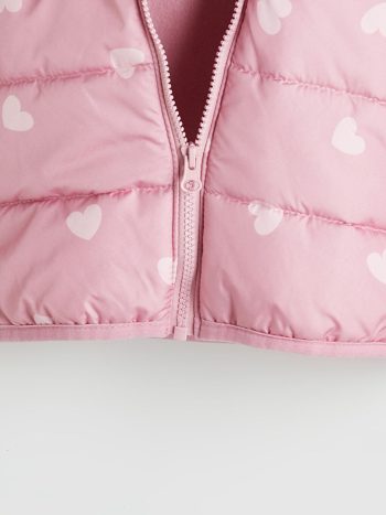 LCW ECOPink Hooded Long Sleeve Girls Jacket