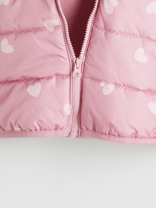 LCW ECOPink Hooded Long Sleeve Girls Jacket