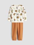 LCW Kids Printed Boys Sweatshirt and Pants Set