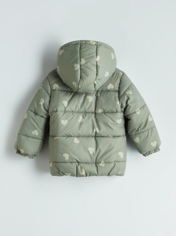 LCW Eco Green Hooded Long Sleeve Girls Puffer Jacket