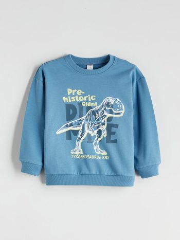 LCW Kids Printed Boys Sweatshirt and Joggers Set