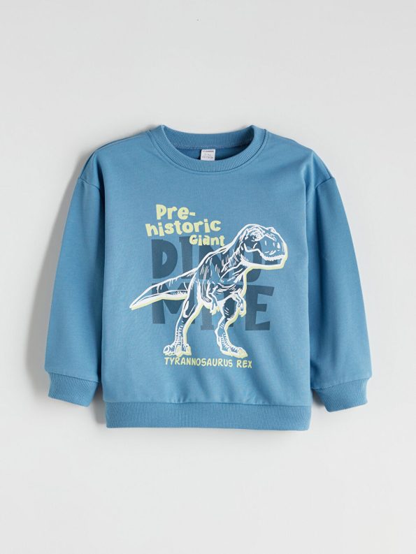 LCW Kids Printed Boys Sweatshirt and Joggers Set