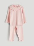 Embroidered Baby Girl Blouse and Pants Set