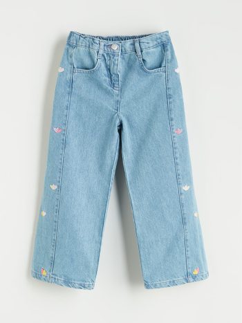 LCW Kids Indigo Girls' Embroidered Jean Pants